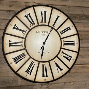 Magnolia large wall clock